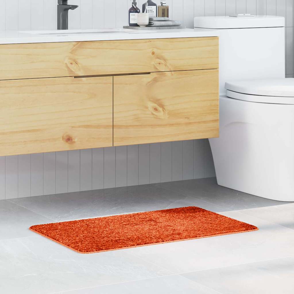 Tapete de Banho Antiderrapante Laranja 50 x 80 cm PP
