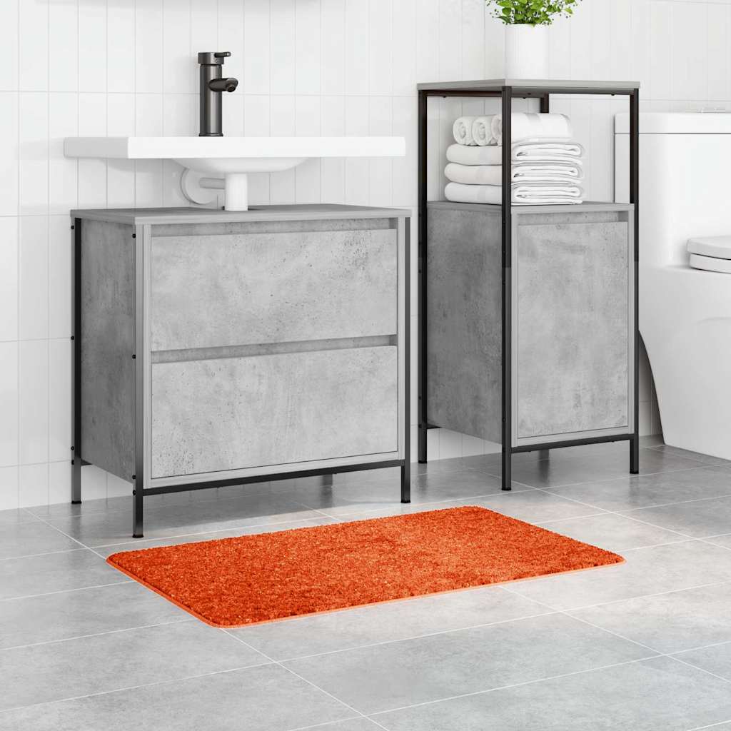 Tapete de Banho Antiderrapante Laranja 50 x 80 cm PP