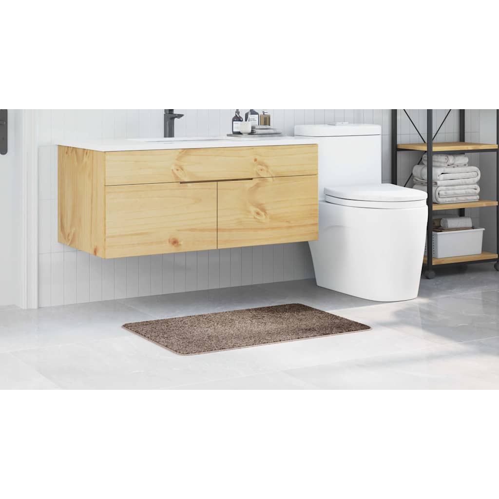 Tapete de Banho Antiderrapante Castanho 60 x 90 cm PP