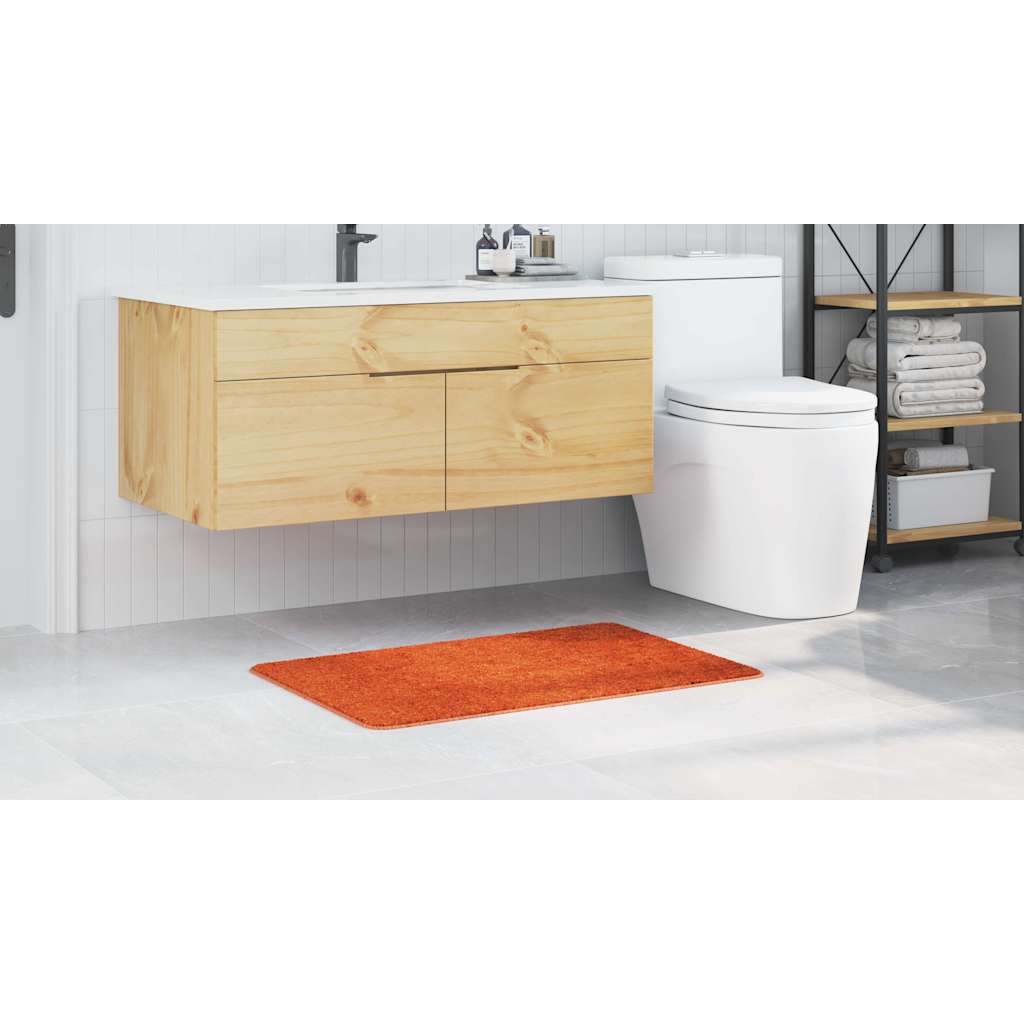 Tapete de Banho Antiderrapante Laranja 60 x 90 cm PP
