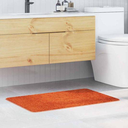 Tapete de Banho Antiderrapante Laranja 60 x 90 cm PP