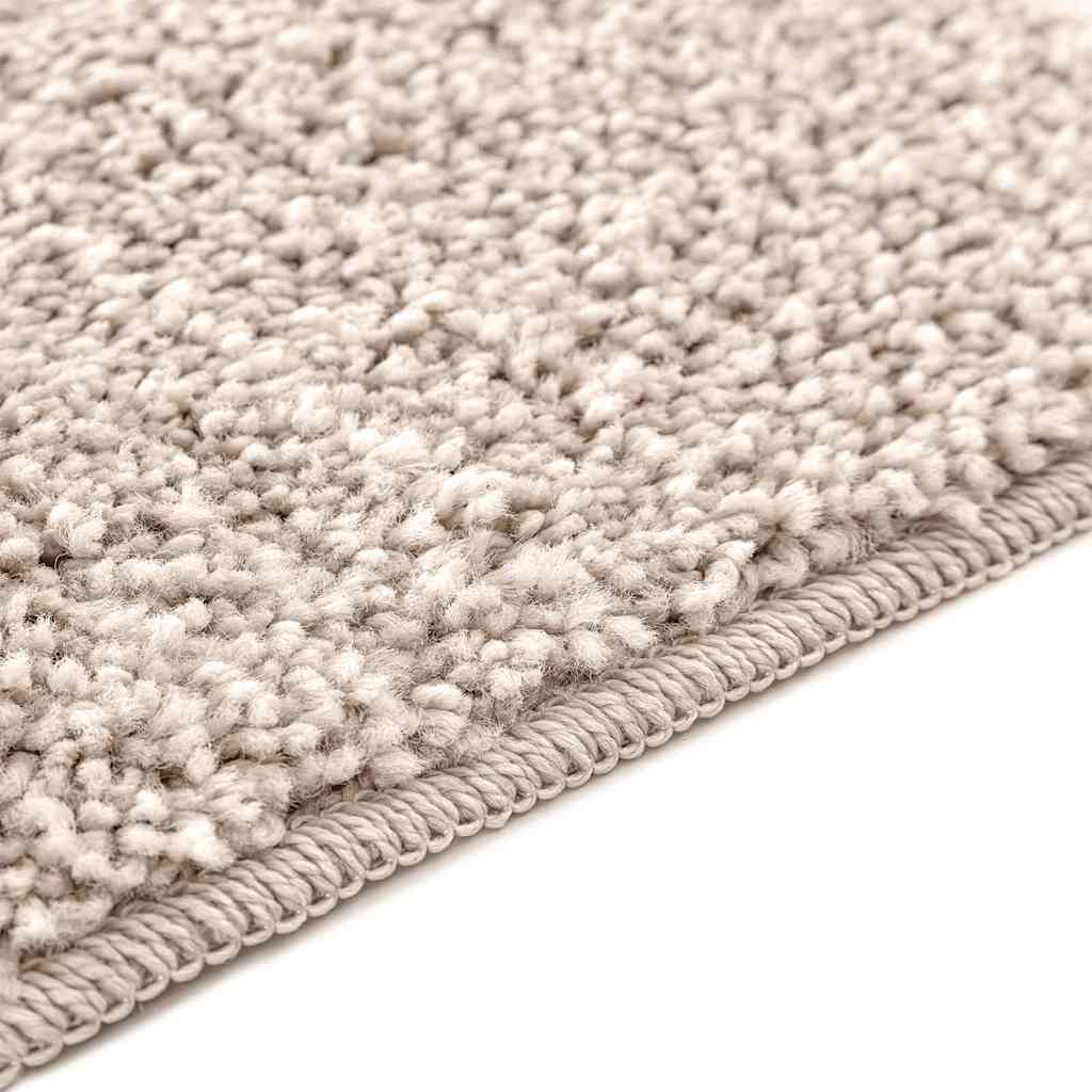 Conjunto de Tapetes de Banho Antiderrapantes 2 pcs Creme PP