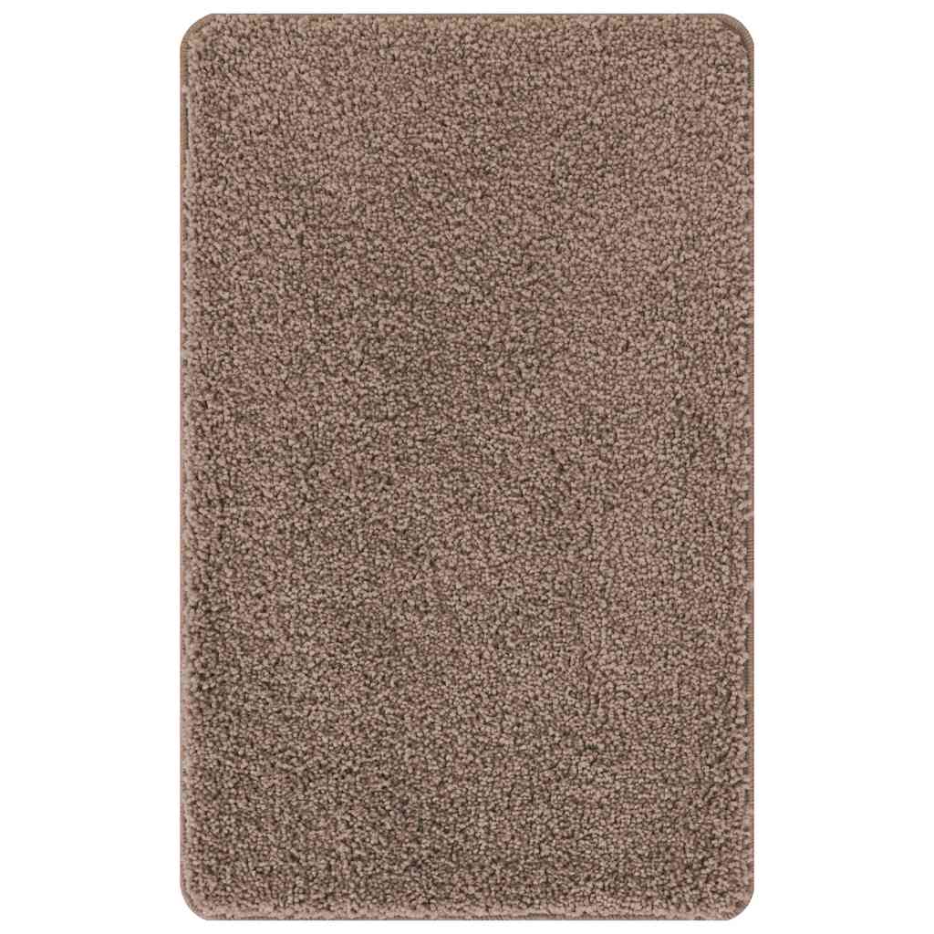 Conjunto de Tapetes de Banho Antiderrapantes 2 pcs Castanho PP