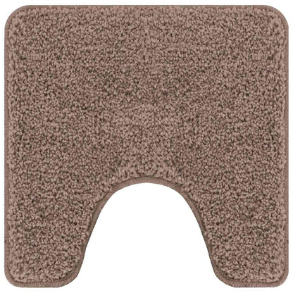 Conjunto de Tapetes de Banho Antiderrapantes 2 pcs Castanho PP