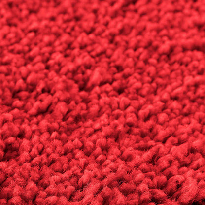 Conjunto de Tapetes de Banho Antiderrapantes 2 pcs Vermelho PP