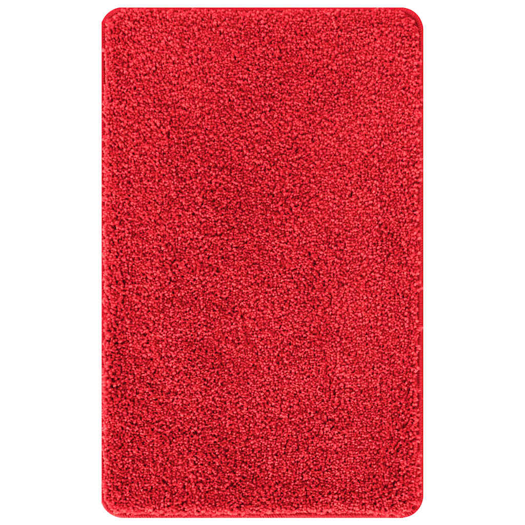 Conjunto de Tapetes de Banho Antiderrapantes 2 pcs Vermelho PP