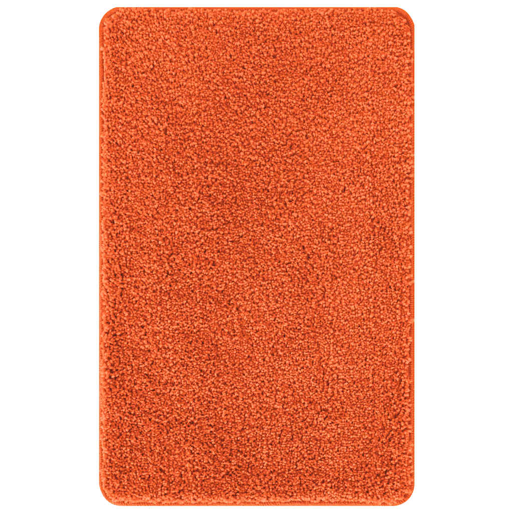 Conjunto de Tapetes de Banho Antiderrapantes 2 pcs Laranja PP