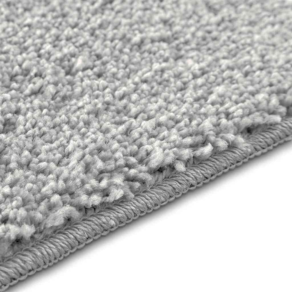 Conjunto de Tapetes de Banho Antiderrapantes 3 pcs Cinzeto