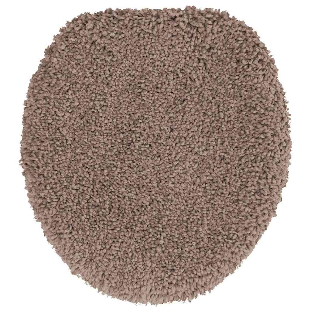 Conjunto de Tapetes de Banho Antiderrapantes 3 pcs Castanho
