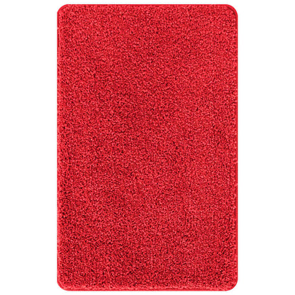 Conjunto de Tapetes de Banho Antiderrapantes 3 pcs Vermelho