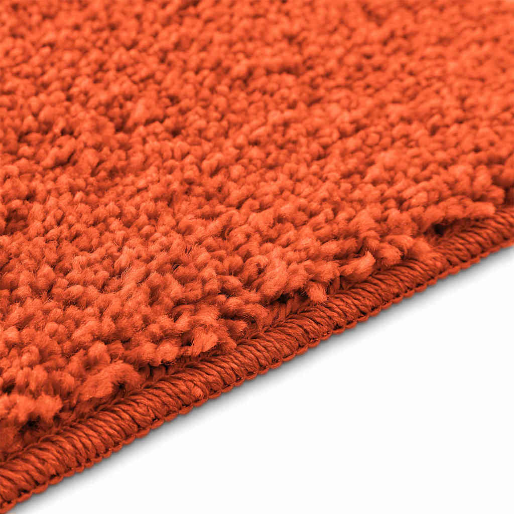 Conjunto de Tapetes de Banho Antiderrapantes 3 pcs Laranja