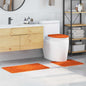 Conjunto de Tapetes de Banho Antiderrapantes 3 pcs Laranja