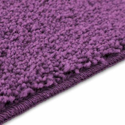 Conjunto de Tapetes de Banho Antiderrapantes 3 pcs Roxo