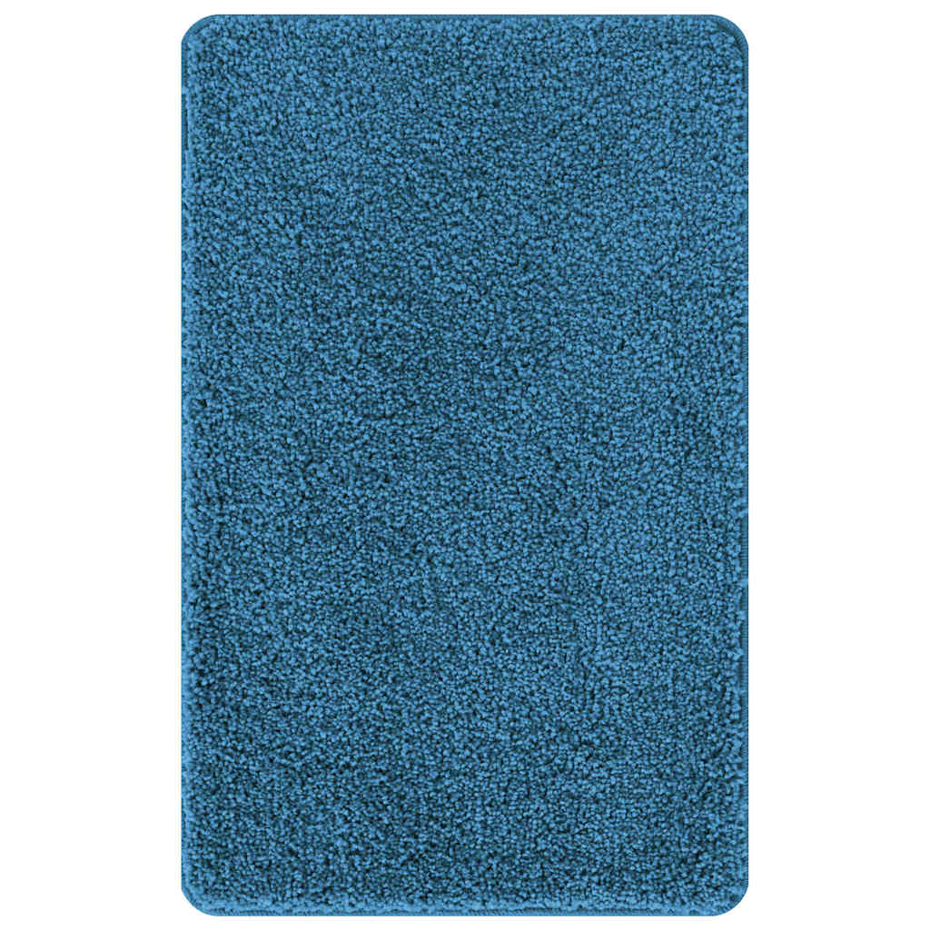 Conjunto de Tapetes de Banho Antiderrapantes 3 pcs Azul