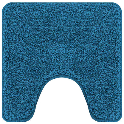 Conjunto de Tapetes de Banho Antiderrapantes 3 pcs Azul