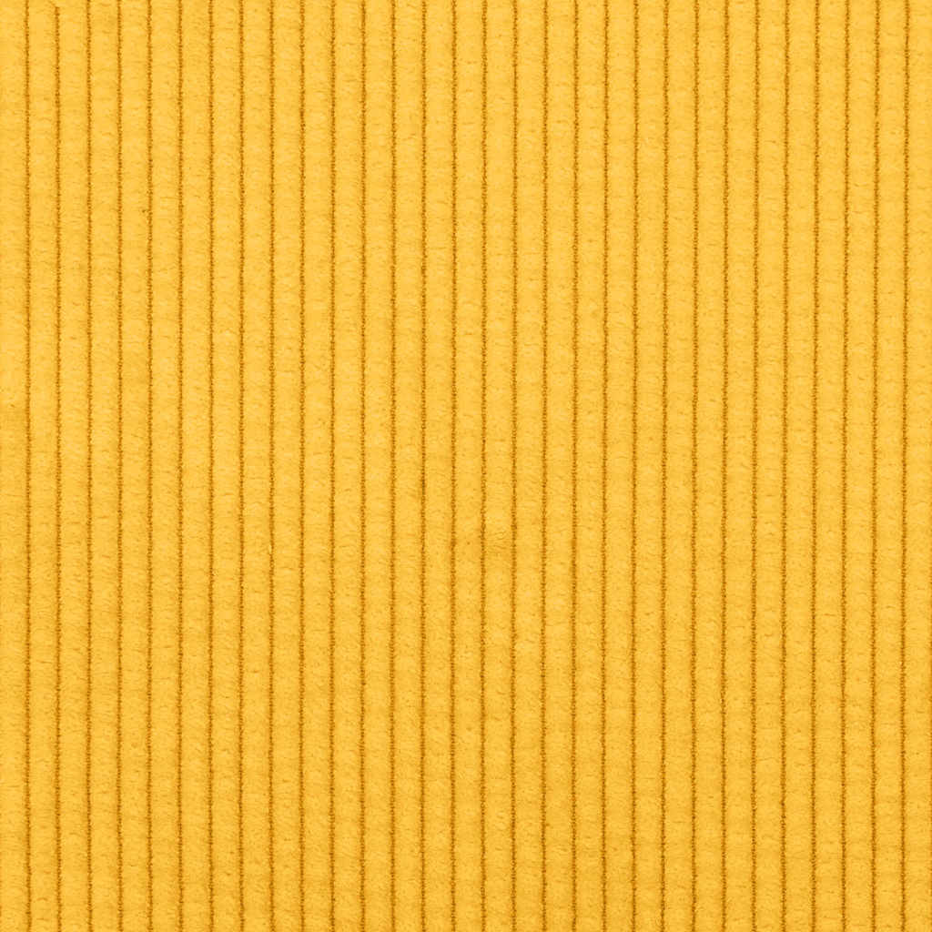 Sofá modular com almofadas tecido corduroy amarelo-claro