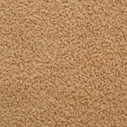 Sofá modular com almofadas tecido tipo lã encaracolado bege