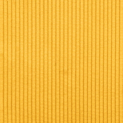 Sofá modular c/ pufes almofadas tecido corduroy amarelo-claro