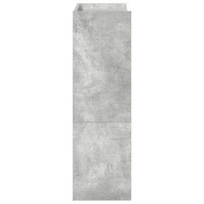 Sapateira 60x25x81 cm madeira processada cinzento cimento