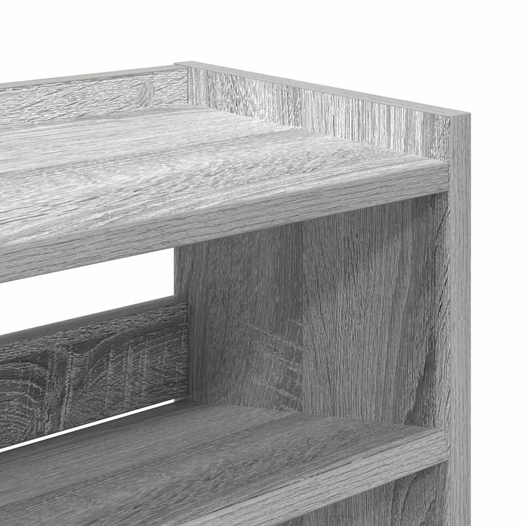 Sapateira 80x25x81 cm derivados de madeira cinzento sonoma