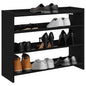 Sapateira 80x25x62 cm derivados de madeira preto