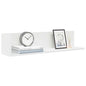 Estantes de parede 2pcs 75x16,5x16,5cm derivados madeira branco