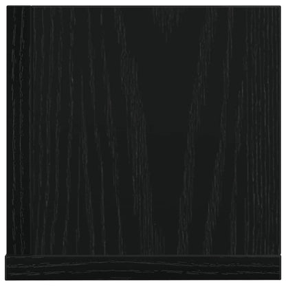 Prateleiras parede 2pcs 100x16,5x16,5cm derivados madeira preto