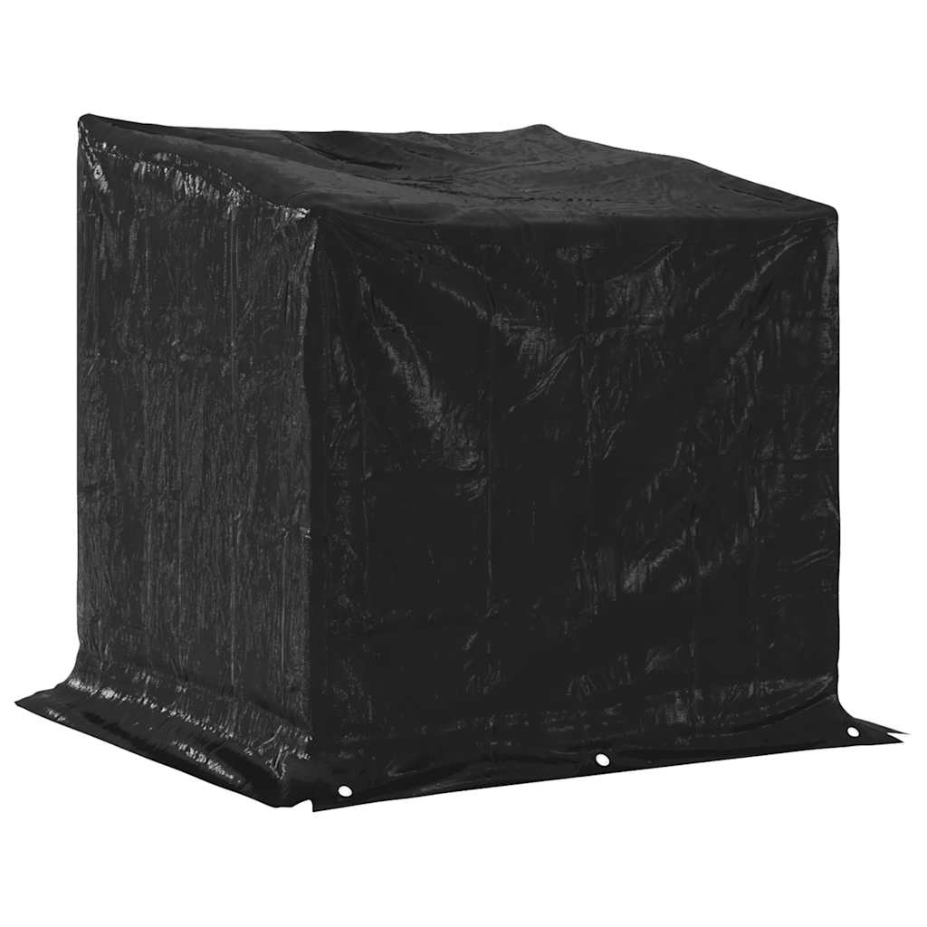 Rack de lenha tampa chuva 100,5x100,5x110,5cm aço galvanizado
