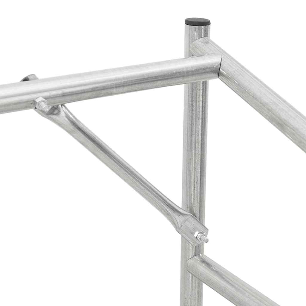 Rack de lenha tampa chuva 100,5x100,5x110,5cm aço galvanizado