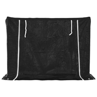 Rack de lenha tampa de chuva 151x40,5x110,5 cm aço galvanizado