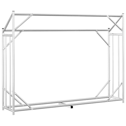 Rack de lenha tampa de chuva 151x40,5x110,5 cm aço galvanizado