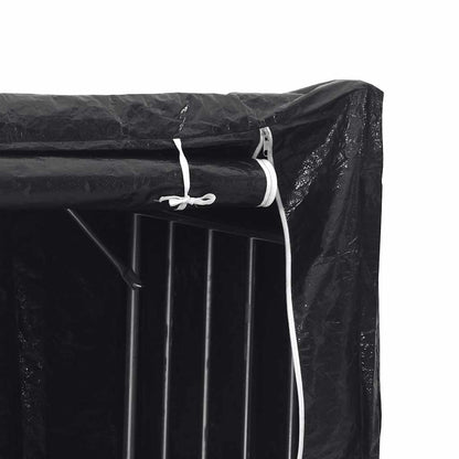 Rack de lenha tampa de chuva 151x60,5x110,5 cm aço galvanizado