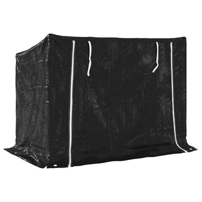 Rack de lenha tampa de chuva 151x80,5x110,5 cm aço galvanizado