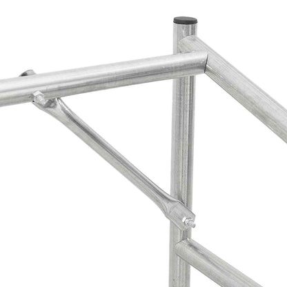 Rack de lenha com tampa de chuva 100x60x200 cm aço galvanizado