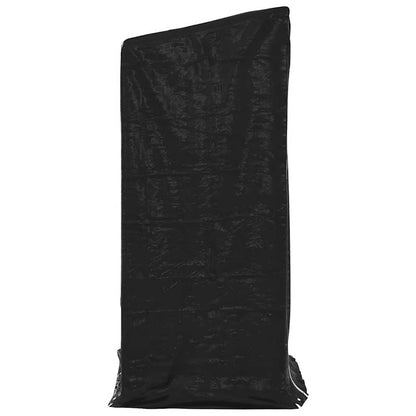 Rack de lenha com tampa de chuva 100x80x200 cm aço galvanizado