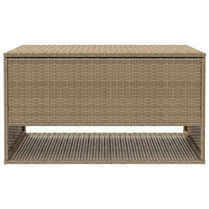 Caixa para almofadões de exterior 100x55x55,5 cm vime PE bege