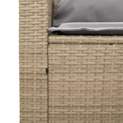 5 pcs conjunto sofás de jardim c/ almofadões empilhável vime PE