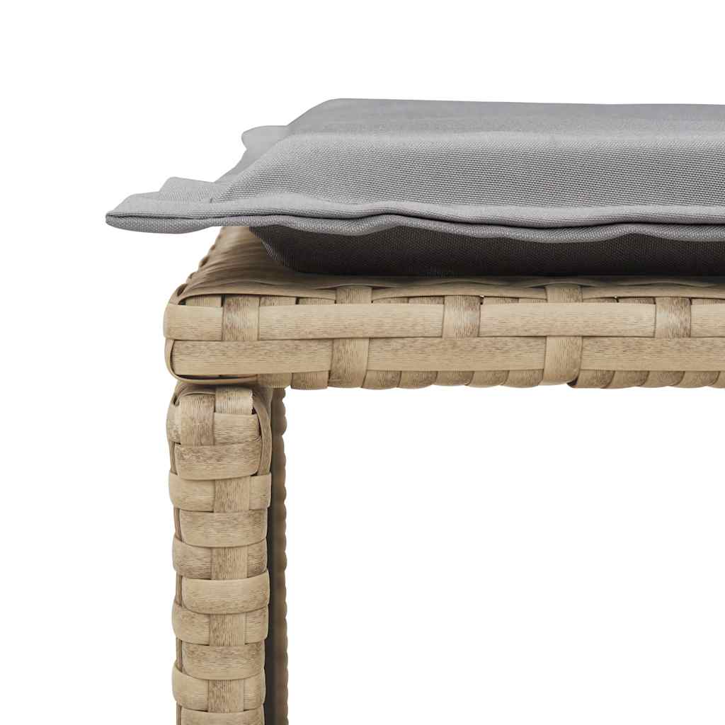 5 pcs conjunto sofás de jardim c/ almofadões empilhável vime PE