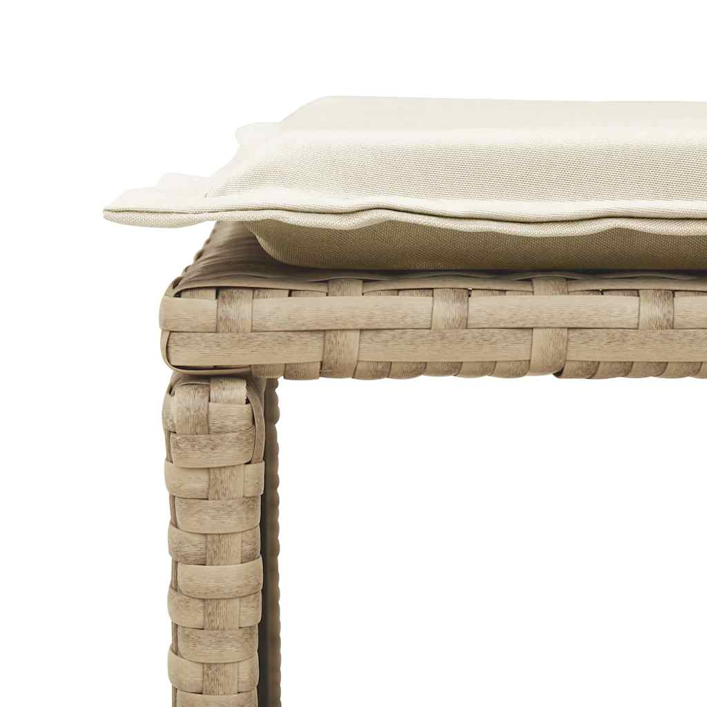 5 pcs conjunto sofás de jardim c/ almofadões empilhável vime PE