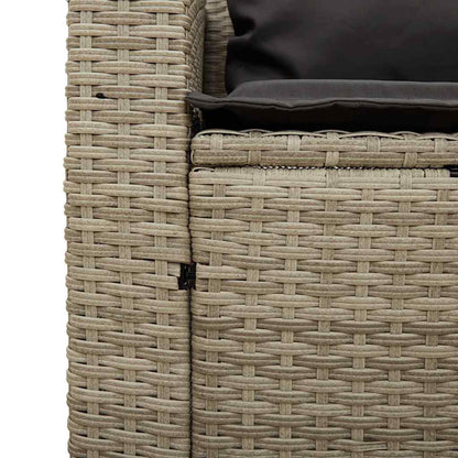 5 pcs conjunto sofás de jardim c/ almofadões empilhável vime PE