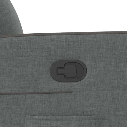 Poltrona reclinável em tecido cinza escuro