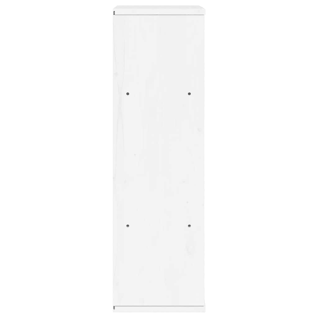 Armário lateral ODDA branco 40x24x79 cm pinho de madeira maciça
