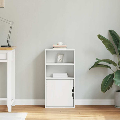 Armário lateral ODDA branco 40x24x79 cm pinho de madeira maciça