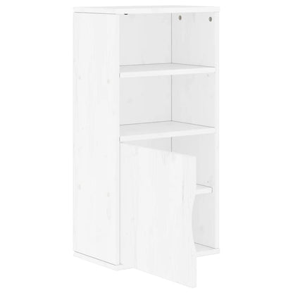 Armário lateral ODDA branco 40x24x79 cm pinho de madeira maciça