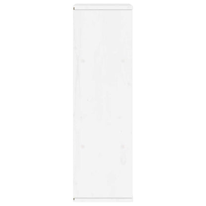 Armário lateral ODDA branco 40x24x79 cm pinho de madeira maciça