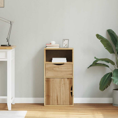 Armário lateral gaveta ODDA 40x24x79 cm pinho de madeira maciça