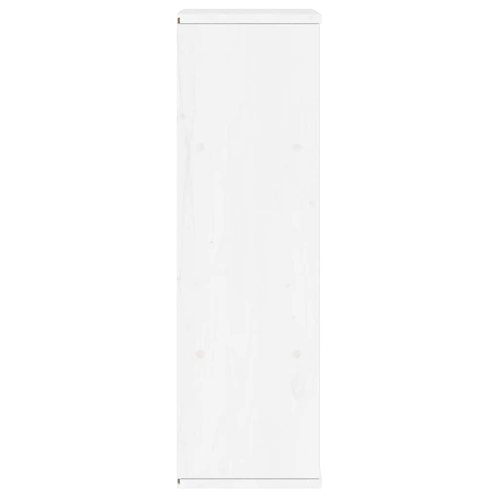 Armário lateral ODDA branco 40x24x79 cm pinho de madeira maciça