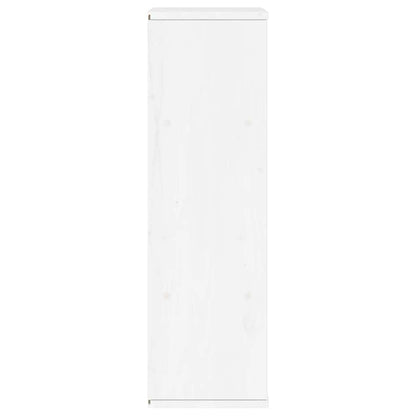 Armário lateral ODDA branco 40x24x79 cm pinho de madeira maciça
