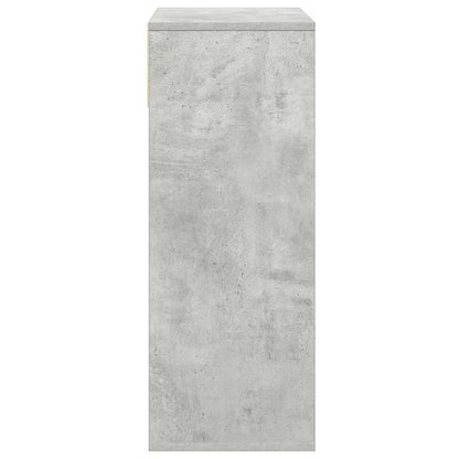 Estante cinzento cimento 66x31x80 cm derivados de madeira