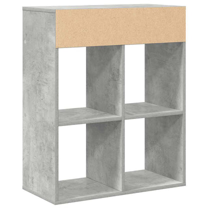 Estante cinzento cimento 66x31x80 cm derivados de madeira
